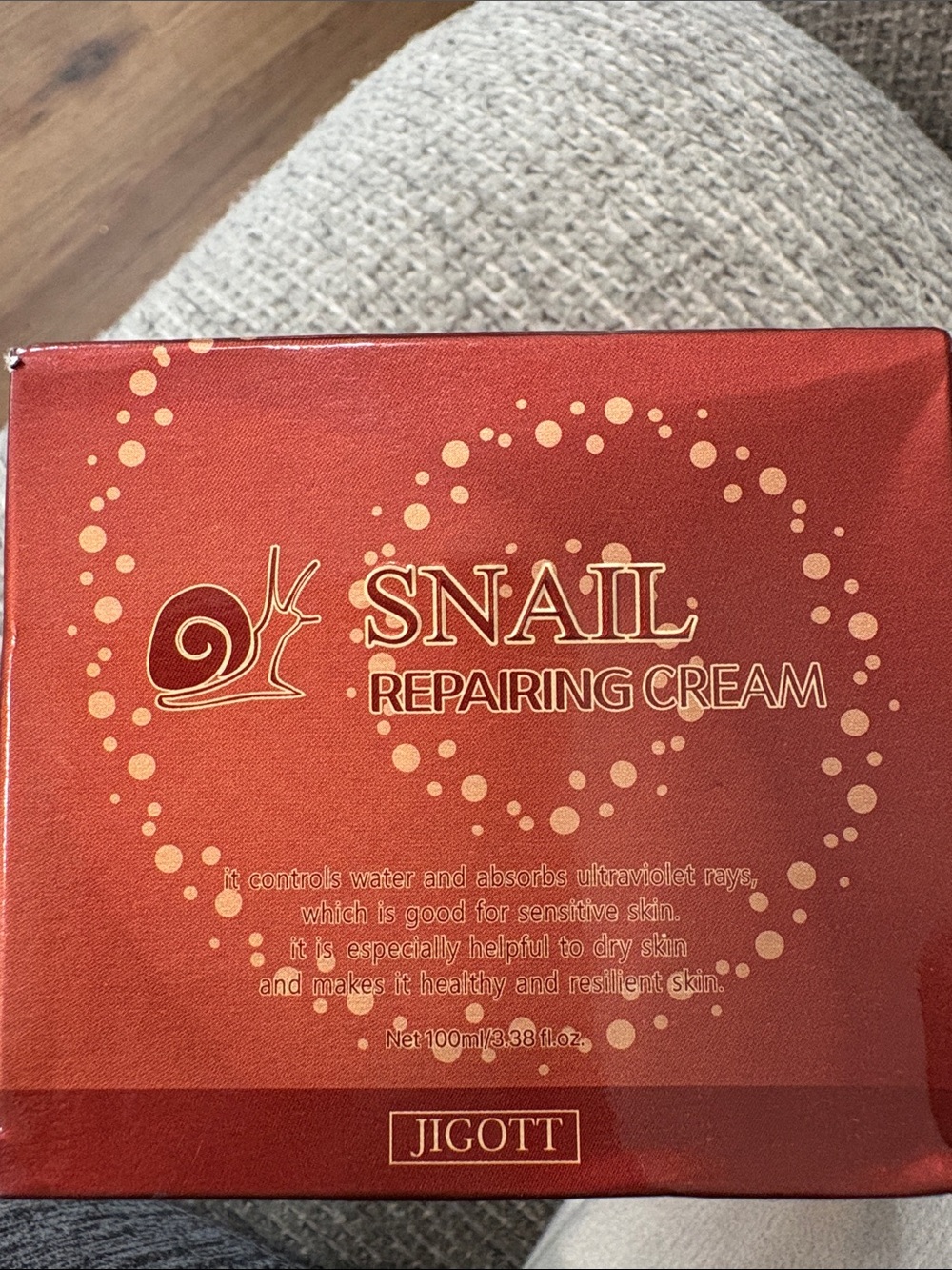 Jigott Snail Repairing Moisturizer — Hydrating Repair Cream
